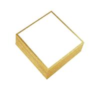 Sclmgo 10 Shikishi Boards, Blank Art Cards, Versatile Craft Supplies, Portable Artist Boards for Meet-and-greets, Gold, M