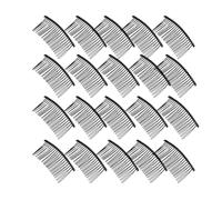 Sclmgo 20 Pieces Bridal Comb French Style Curved Metal Hair Comb Elegant Easy to Use for Wedding Ceremony, Black