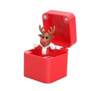 Sclmgo Christmas Box Decorations, Decorative Accessories, Fun And Playful, Gift Box, Novelty Toy for Birthday, Home, Desk, Elk red box