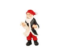 Sclmgo Santa Claus Figurine Made of Resin, Santa Claus Statue, Holiday And Christmas Decoration, Figure for Fireplace, Table, Shelf, Office, Wedding, Multi, Holding a Pen
