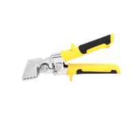 Sclmgo Sheet-Metal Trim and Bending Plier Textured Grip Hand-Operated Sheet Metal Bending Plier Compact Hand Seamer for Maintenance Work, Yellow, Straight