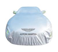 SCMDNOZ Car Cover for Aston Martin DB11 DB12 DB9 DBS DBX Rapide V12 V8 Vantage, Custom Full Car Cover Outdoor with Logo Emblem Sun Rain Snow Hail Protection, Car Accessories,Silver