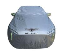 SCMDNOZ Car Cover for Bentley Continental 1991-2022 2023 2024 2025, Custom Full Car Cover Outdoor with Logo Emblem Sun Rain Snow Hail Protection, Car Accessories,Silver