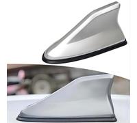 SCMDNOZ Car Shark Fin Aerial Antenna for Kia Picanto Hatchback 2011 2012 2013 2014 2015 2016 2017, Roof Antenna Radio Signal Amplifier, Car Accessories,Silver