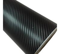 SCMYZLYD Carbon Fibre Vinyl Wrap Roll, Car Wrap Sheet 3D Carbon Fiber Vinyl Multicolor 30cm x 127cm Stickers Decals Motorcycle(Black)
