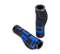 SCMYZLYD Handlebar Grips， Handlebar Grips 1 Pair Bicycle Cover Rubber Soft Anti-Skid Cycling Bike MTB Mountain Road Lock On Handle End(Blue)