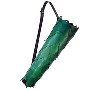 SCMYZLYD PU Leather Arrow Quiver Bag ， Quiver Forest Elven Leather Back Arrow Case Holder Ranger Elf Archery Cosplay Costume(Green)