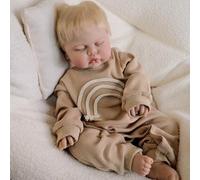 Scnbom 19inch reborn baby dolls girls silicone realistic toddler lifelike babies boys that look real life newborn sleep