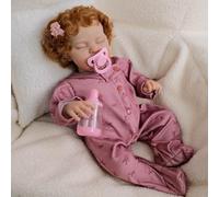Scnbom 19inch reborn dolls baby silicone girls lifelike boys realistic babies that look real life newborn toddler sleep for kids eyes close