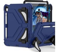 Scnioy for iPad A16 Case, Kids Protective Case for iPad 11th/10th Generation(2025/2022), Shockproof Cover with Multi Angles Kickstand Shoulder Strap Screen Protector 11/10.9 Inch, Navy Black