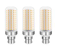 SCNNC B22 LED Corn Light Bulb 20W, AC175-265V, Non Dimmable, 2200LM Warm White 3000K, 200W Incandescent Bulbs Equivalent, B22 Bayonet Corn LED Bulb for Ceiling Lamp, Wall Lamp, Desk Lamp, Pack of 3