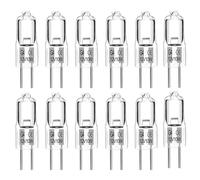 SCNNC G4 Halogen Bulbs 10W 12V Dimmable Warm White 2700K | 12 Pack, 300°C Heat Resistant, 2 Pin G4, Clear Halogen Capsule Bulb G4 for Oven Crystal Chandeliers Track Lighting