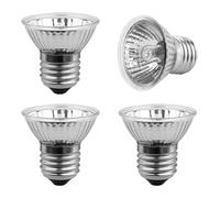 SCNNC Turtle Heating Bulb, 50W UVA UVB E27 Dimmable AC230V, Warm White 2700K, UV Heating Bulbs for Reptiles, Turtle, Aquarium, Lizard, Animal Habitat, 4 Pieces
