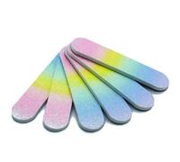 Scnwvu 20Pcs Mini Nail Files Double Sided Emery Boards Nail File and Buffers Nail Tools for Men Women Kids Girls,Gradient Rainbow Color