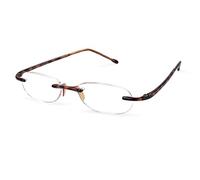 Scojo New York Reading Glasses by, Original Gels Readers, Rimless Oval Glasses, Tortoise, 1.75x
