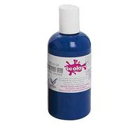 scola 150ml Bottles of Permanent Fabric Paint Red Green White Blue Black Yellow (Blue)