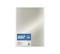Scola A4 Card, Silver, 20 Sheets, School Supplies, Art and Crafts Projects, Children's Craft Projects, For Kids