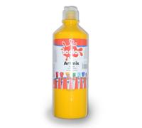 Scola Artmix 600ml Bottles Ready Mix Craft Poster Paint Bright Yellow