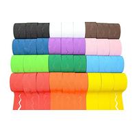 Scola Border Roll, 36 Assorted Colours Rolls, 57mm x 15m, School Supplies, Display Boards, Art and Crafts Projects, Ideal for Schools and Home Schooling