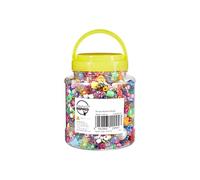 Scola Bumper Beads Pack, 2,500 Pieces, Various Shapes & Colours, School Supplies, Art and Crafts Projects, Children's Craft Projects, For Kids