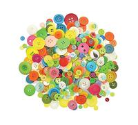 Scola Craft Buttons, 500g Standard Mix, Assorted Colours & Sizes, School Supplies, Art and Crafts Projects, Children's Craft Projects, For Kids