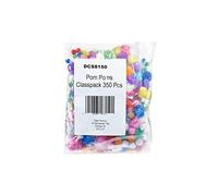 Scola Craft Pom Poms, 350 Pieces, Assorted Colours & Sizes, School Supplies, Art and Crafts Projects, Children's Craft Projects, For Kids