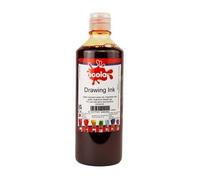 Scola Drawing Ink, 600ml Bottle, Orange, Water-Based Ink, Arts & Craft Projects, For Children & Schools