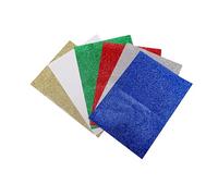 Scola Glitter Paper A4, 6 Assorted Colours, 12 Sheets, School Supplies, Art and Crafts Projects, Children's Craft Projects, Ideal for Kids