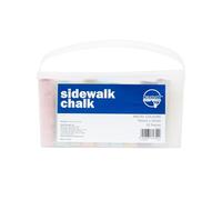 scola Jumbo Sidewalk Chalk, Playground Chalk, Children Chalk, 52 Pieces, 8 Assorted Colours, Ideal for Craft Projects for Children