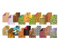 Scola Nature's Textures A4 Sheets, 20 Assorted Designs, 40 Sheets, School Supplies, Art and Crafts Projects, Children's Craft Projects, For Kids