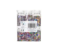 Scola Sequin Shakers Classpack, 6 x 100ml Shakers, Assorted Colours & Shapes, School Supplies, Art and Crafts Projects, Children's Craft Projects, For Kids
