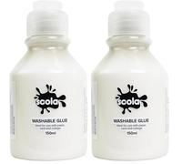 Scola Washable PVA Kids Glue, 150ml, School Supplies, Art and Crafts Projects, Children's Craft Projects, For Kids (Pack of 2)