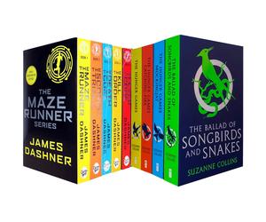 Scolastics Maze Runner and Hunger Game Collection 9 Books Set - James Dashner, Suzanne Collins