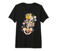 Scoliosis Awareness Spinal Fusion Back Surgery Botanical Premium T-Shirt
