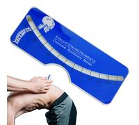 Scoliosis Meter - Acrylic Measuring Ruler, Spine Angle Gauge | 0 To 30 Degree Portable Tool For Home Evaluation, Reusable Scoliosis Assessment Device, Blue Meter For Travel Clinical