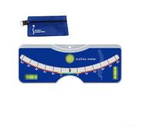 Scoliosis Meter Spinal Curvature Measuring Tool with Bubble Level for Accurate Cobb Angle Screening - Portable ABS Ruler 16.8cm(Blue)