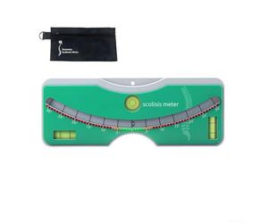 Scoliosis Meter with Triple Level Configuration for Improved Measurement Confidence During Spinal Health Assessments (Green)