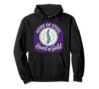 Scoliosis Warrior Brace Life Spinal Fusion Awareness Pullover Hoodie