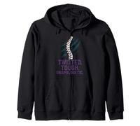 Scoliosis Warrior Brace Life Spinal Fusion Awareness Zip Hoodie