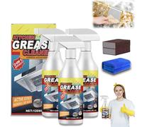 Scomeri Powerful Kitchen Grease Cleaner, 2 in 1 Effect All-Purpose Kitchen Cleaner, Heavy-Duty Degreaser for Stovetops, Ovens, And Kitchen Surfaces, Scomeri Grease Cleaner, 120ml (3)