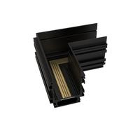 SCON Corner Joint Made of Anodized Aluminum, for Recessed Magnetic Track Lighting System,a 4-Wire Black Horizontal Accessory, Providing Stable Power Supply for LED Lights