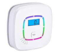 Scondaor Digital Display Carbon Monoxide Alarm Detector, Replaceable AAA Battery Operated CO Alarm Detector with Test/Silence and CO Peak Memory, Conforms to EN 50291:2018