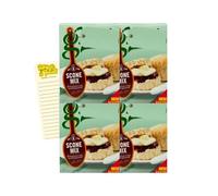 Scone Mix Bundle with Greens Classic Scone Mix 280g x4 and Intrinsic Treats Shopping List Card
