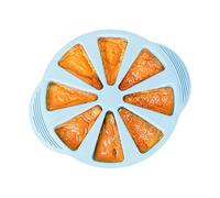 Scone Moulds for Baking, Heat Resistant Triangle 8 Cavities Non-Stick | Silicone Triangle Cake Mould | For Jelly Mousse Fruit Pudding Chocolate Meetings