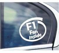 SCOOBY DESIGNS F1 FAN INSIDE CAR VAN WINDOW STICKER FORMULA 1 SILVERSTONE MADE