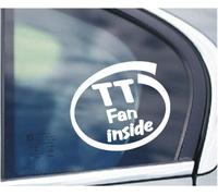 SCOOBY DESIGNS TT FAN INSIDE CAR VAN WINDOW STICKER ISLE OF MAN TT STICKER MADE
