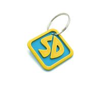 Scooby Dog Tag - Durable Plastic Scrappy Doo Costume Collar Tag Keychain for Dogs and Cats, Perfect for Halloween and Cosplay (Small)