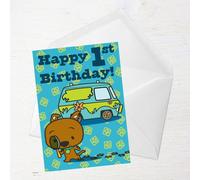 Scooby Doo 1st Birthday Greetings Card - Large Card