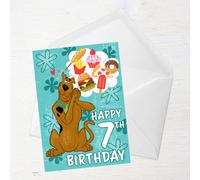 Scooby Doo 7th Birthday Greetings Card - Standard Card