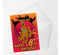 Scooby Doo 8th Birthday Greetings Card - Standard Card